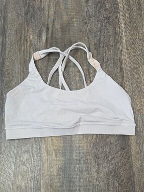 lululemon athletica Light Gray Strappy Sports Bra Size 10